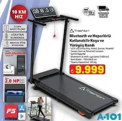 TRİATHLON BLUETOOTH VE HOPARLÖRLÜ KATLANABİLİR KOŞU VE YÜRÜYÜŞ BANDI fiyat ve kampanya bilgisi